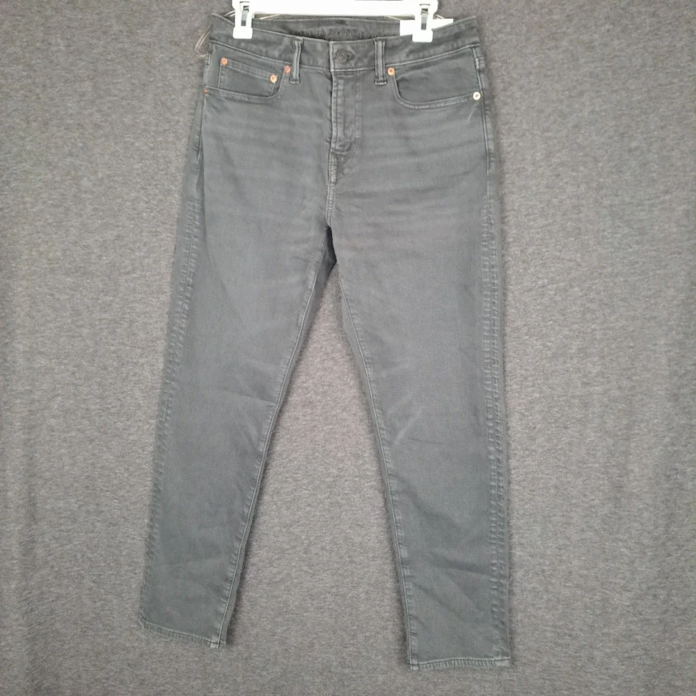 American Eagle Jeans Mens 30x30 Stone Gray Athletic Fit Easyflex Tapered Stretch